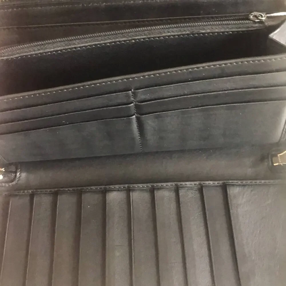 Gucci Black Guccissima Zip Around Long Wallet GG Signature leather - Picture 10 of 12